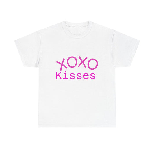 XOXO Kisses Tee — Cute Pink Valentine’s Day Graphic T-Shirt